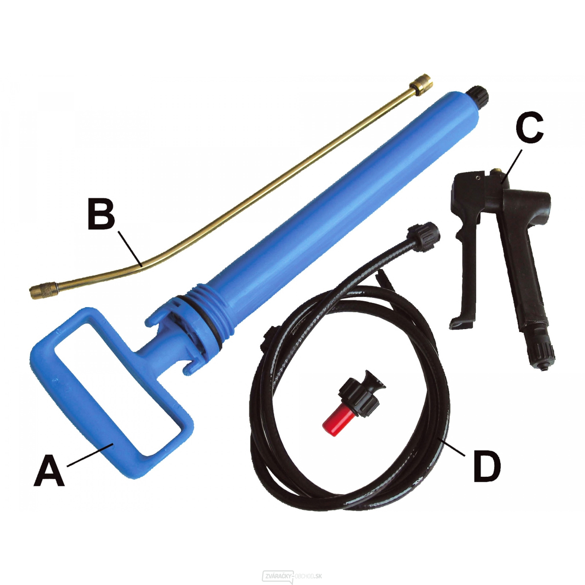 Náhradné díly pre 92602 a 92603 (žlutomodrý design), hadice