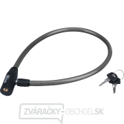 Zámok na bicykel - lanko, 600mm Náhľad