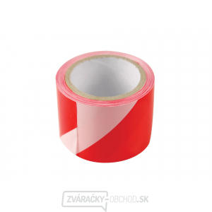 Páska výstražná červeno-biela, 75mm x 100m, PE