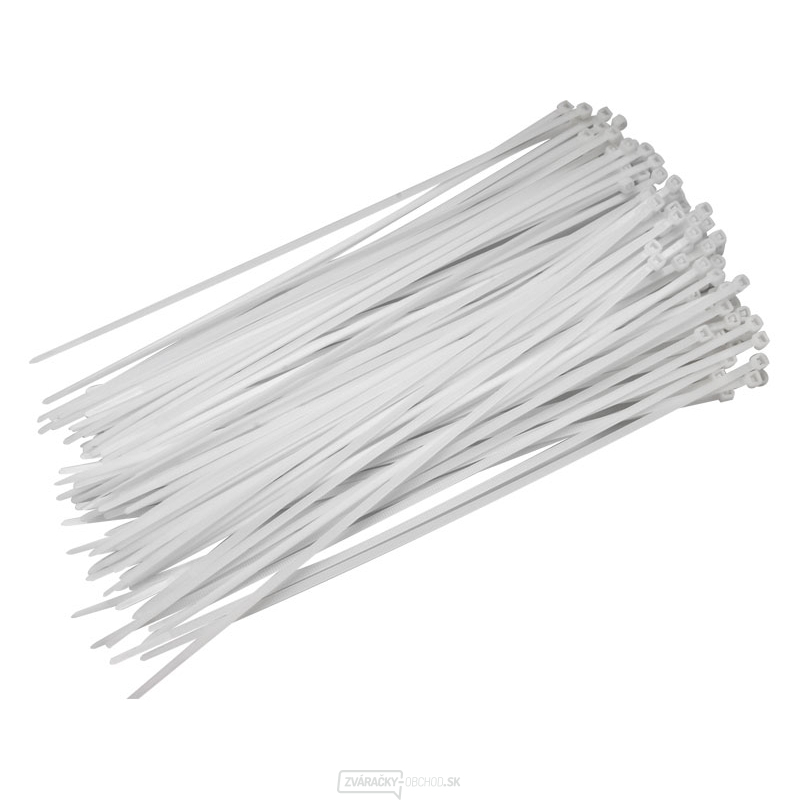 Sťahovacie pásky biele, 280x3,6mm - 50 ks