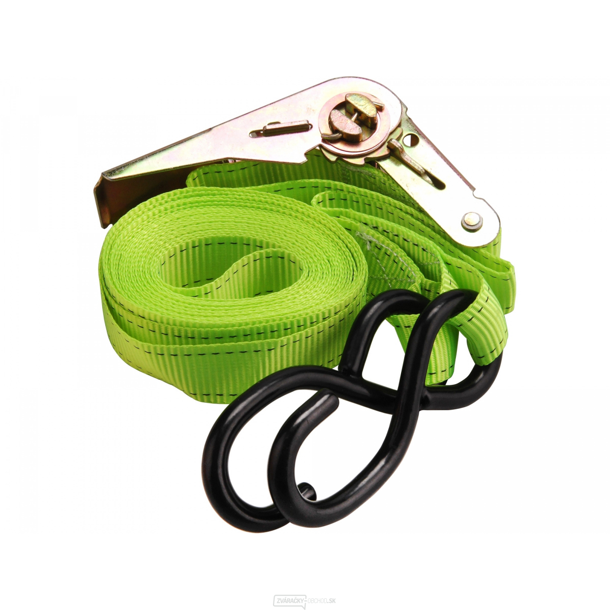 Pás upínacie ráčnový s háky, 5m x 25mm, PES Pás upínacie ráčnový s háky, 5m x 25mm, PES gallery main image