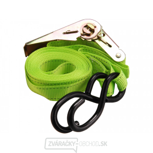 Pás upínacie ráčnový s háky, 5m x 25mm, PES Pás upínacie ráčnový s háky, 5m x 25mm, PES gallery main image