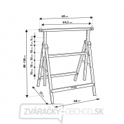 Podstavec nastaviteľný skládací, 810-1300mm Náhľad