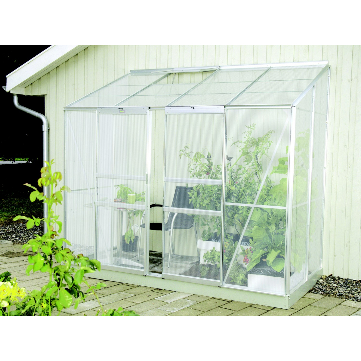 Skleník VITAVIA IDA 3300 PC 6 mm strieborný