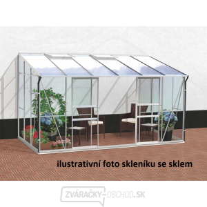 Skleník VITAVIA IDA 7800 PC 4 mm strieborný