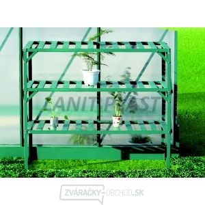 AL regál LANITPLAST 126x50 cm třípolicový zelený gallery main image