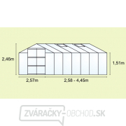 Skleník VITAVIA URANUS 11500 PC 6 mm zelený náhled