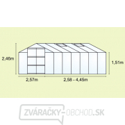 Skleník VITAVIA URANUS 6700 PC 6 mm zelený náhled