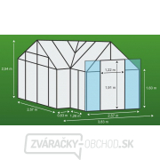 Skleník VITAVIA SIRIUS PC 6 mm zelený Náhľad