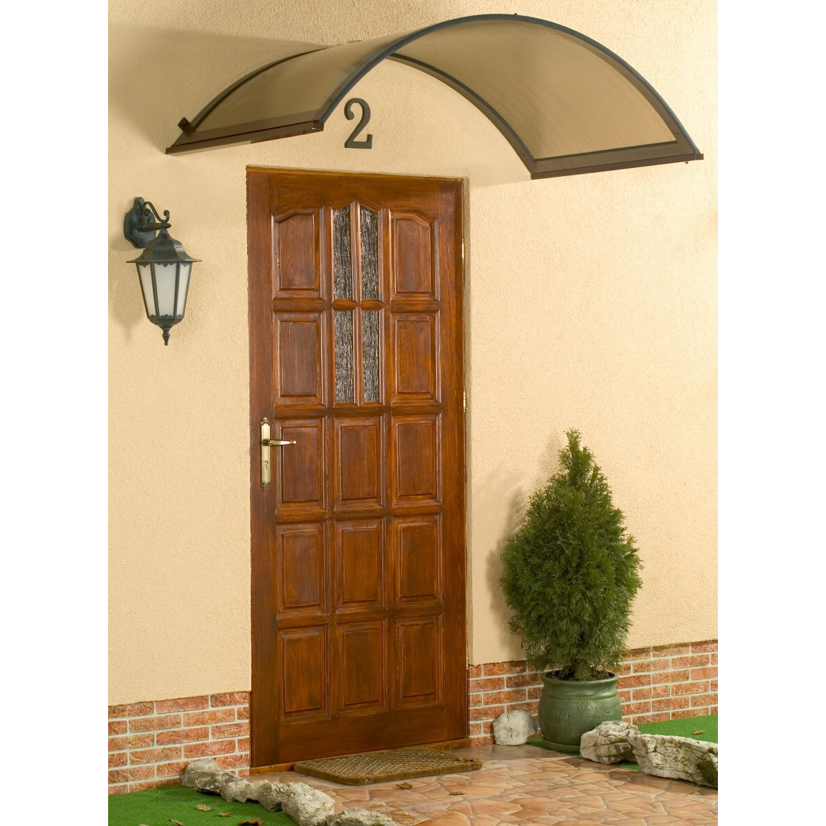 Vchodová stříška LANITPLAST ONYX 200/75 hnědá gallery main image