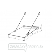 Vchodová stříška LANITPLAST LAZUR 150/97 biela náhled