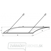 Vchodová stříška LANITPLAST TURKUS 140/85 hnědá Náhľad