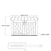Záhradný úložný box LIFETIME 60088 HORIZONTAL náhled