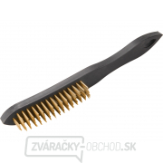 Kefa mosadzný, 4řadý, plastová rukoväť - 290mm Kefa mosadzný, 4řadý, plastová rukoväť - 290mm gallery main image