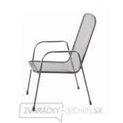 Savoy Basic - stohovateľná stolička z ťahokovu, tmavo šedá náhled