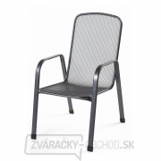 Savoy Basic - stohovateľná stolička z ťahokovu, tmavo šedá gallery main image