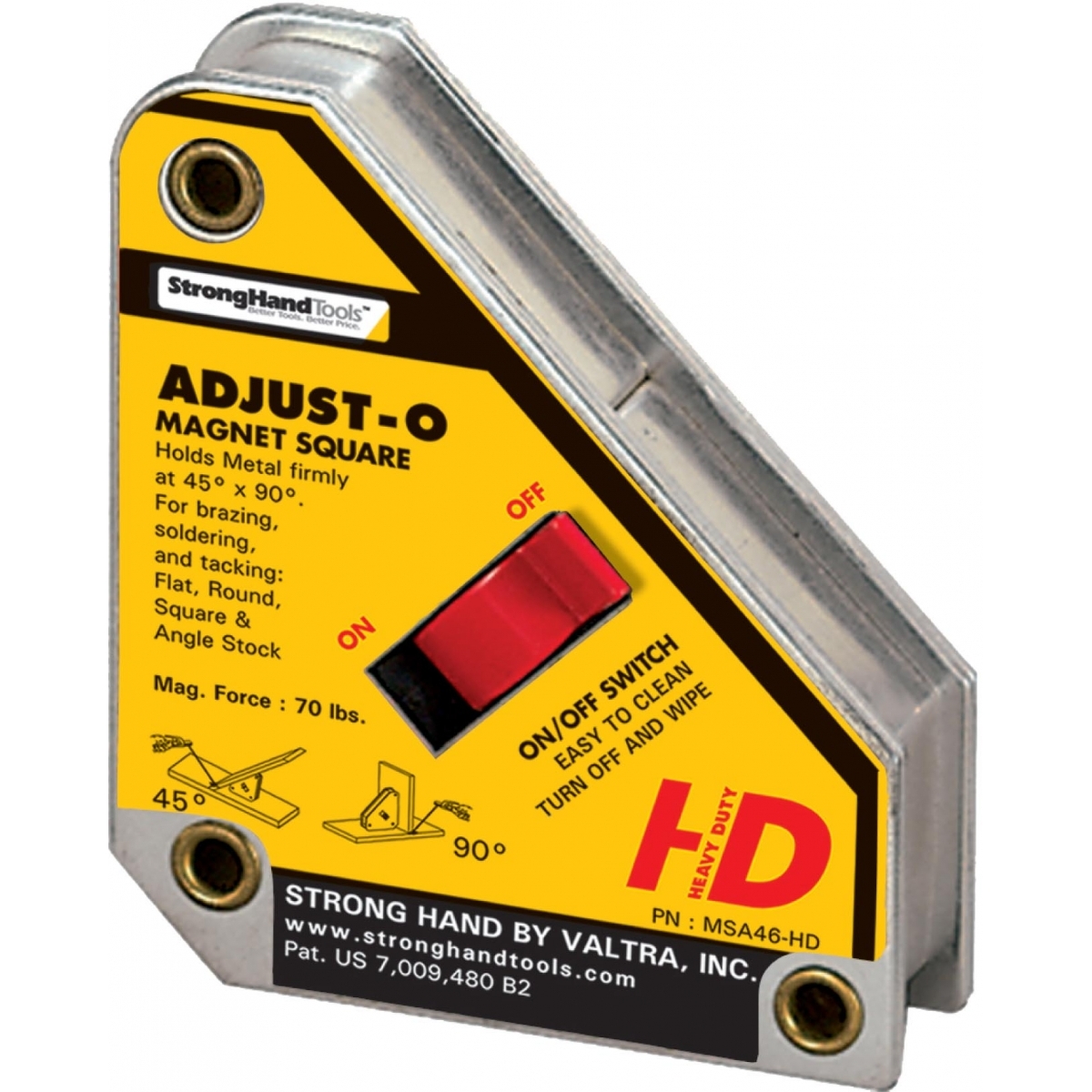 E-shop StrongHand Vypínateľný magnet s jedným vypínačom MSA46-HD MSA46-HD