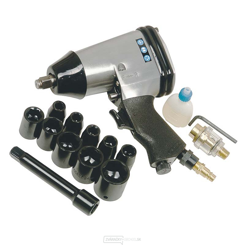 Příklepový uťahovák 1/2" SS - sada