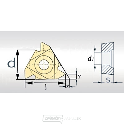 Břitové destičky 60° IR, 5 ks