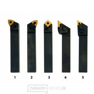 Sada soustružnických nožů HM 20 mm, 5 ks Sada soustružnických nožů HM 20 mm, 5 ks gallery main image