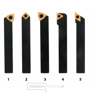 Soustružnické nože HM 10 mm, 5 ks Soustružnické nože HM 10 mm, 5 ks gallery main image