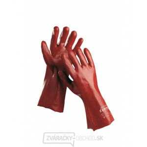Rukavice Redstart máčané v PVC s dĺžkou 35 cm, veľ. 10