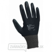 Pracovné rukavice Bunting black, polyuretán na dlani a prstoch - 8 Náhľad