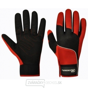 Pracovné rukavice AIR TECH červeno-čierna - vel.9