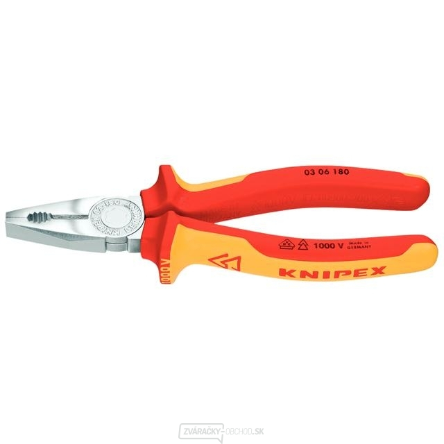 KNIPEX - kliešte kombinované 180 mm, potah PVC do 1000 V…