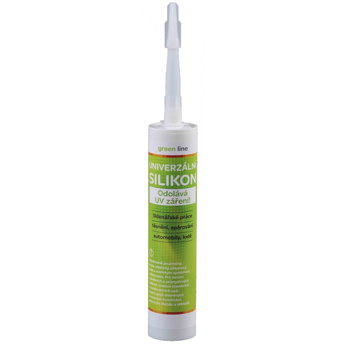 Den Braven - univerzálny silikón 310 ml kartuša - transparentná