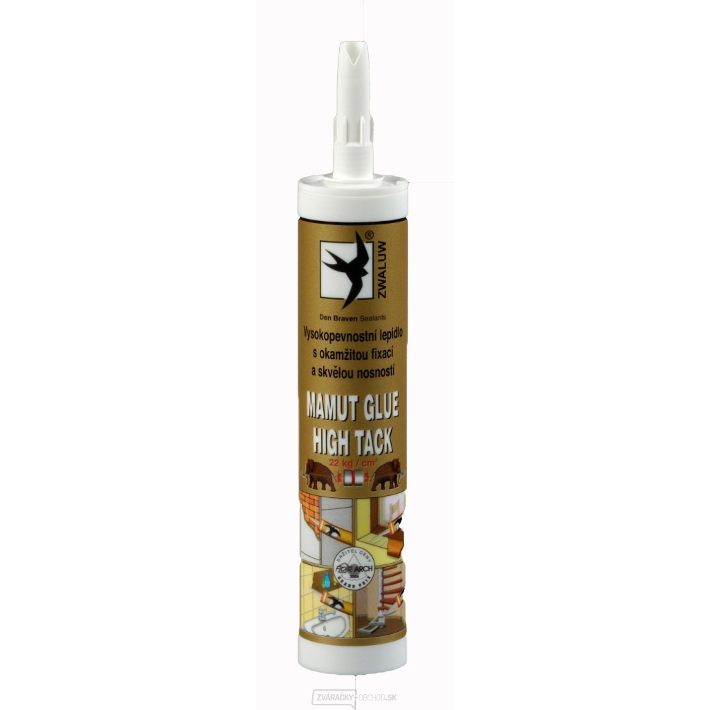 Den Braven - vysokopevnostní lepidlo MAMUT GLUE 290ml  - biela