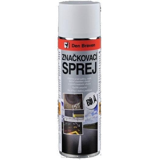 Den Braven - značkovací sprej  500ml - bílý