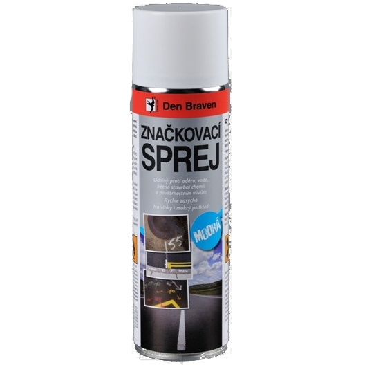 Den Braven - značkovací sprej  500ml - modrá