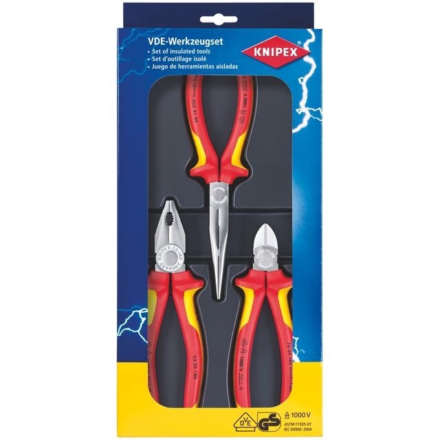 E-shop Sada klieští Knipex - ELECTRO SET - 3ks 002012