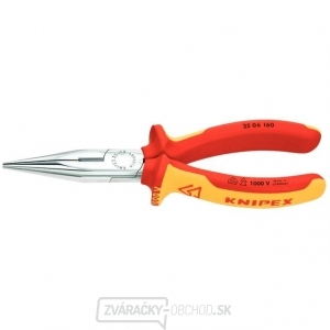 KNIPEX - kliešte s půlkulatými čeľusťmi 160 mm, potah PVC do 1000V