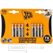 JCB SUPER alkalická batéria LR03/AAA, blister 8 ks gallery main image