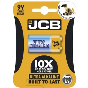 JCB OXI ULTRA alkalická batéria 6LR61/9V, blister 1 ks