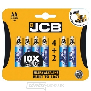 JCB OXI DIGITAL alkalická batéria LR06/AA, blister 6 ks