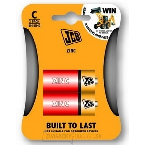 JCB zinko-chloridová batéria R14, blister 2 ks gallery main image