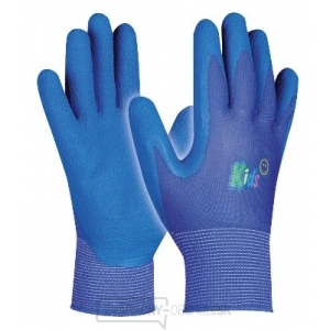 Detské pracovné rukavice KIDS BLUE blister - vel.5