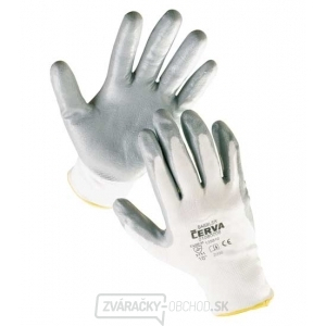 BABBLER - rukavice nylonové s nitriovou dlaňou - veľkosť 6