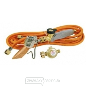 Set klempířská spájka 60279 + 4,75 m plynová tlaková hadice + regulační ventil Set klempířská spájka 60279 + 4,75 m plynová tlaková hadice + regulační ventil gallery main image