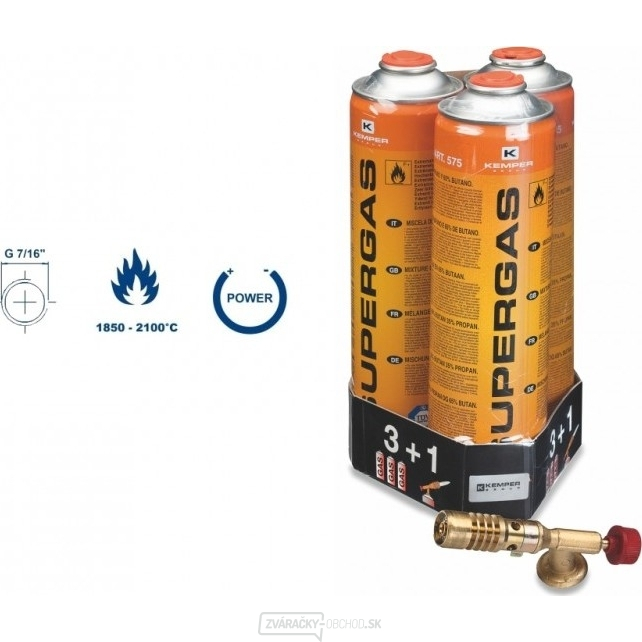 Letlampa a 3ks kartuše Supergas