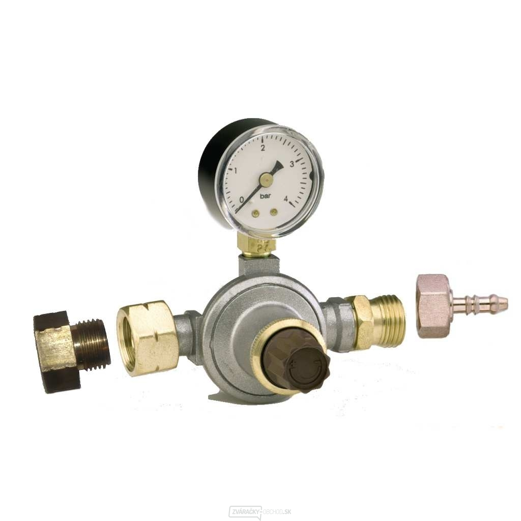 Regulátor tlaku plynu 0-4 bar 8kg/hs manometrom Regulátor tlaku plynu 0-4 bar 8kg/hs manometrom gallery main image