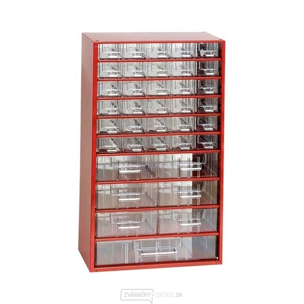 Závesná skrinka - 30 M, 6 S, 1 V - červená 6723C