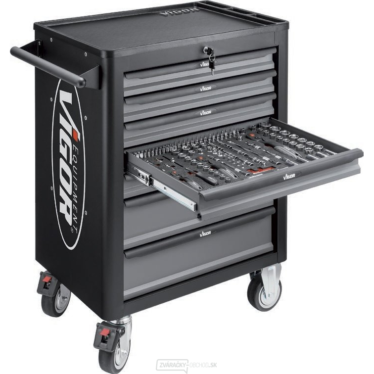 Montážny vozík s ručným náradím VIGOR V4219