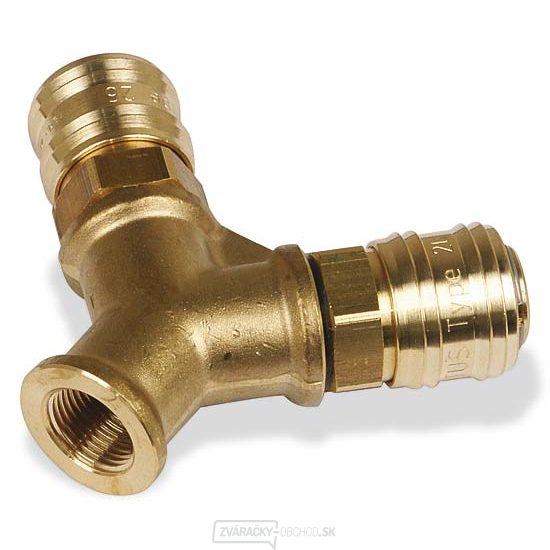 Rozdeľovač, 2× rýchlospojka, 3/8"