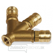 Rozdeľovač, 3× rýchlospojka, 3/8 Rozdeľovač, 3× rýchlospojka, 3/8