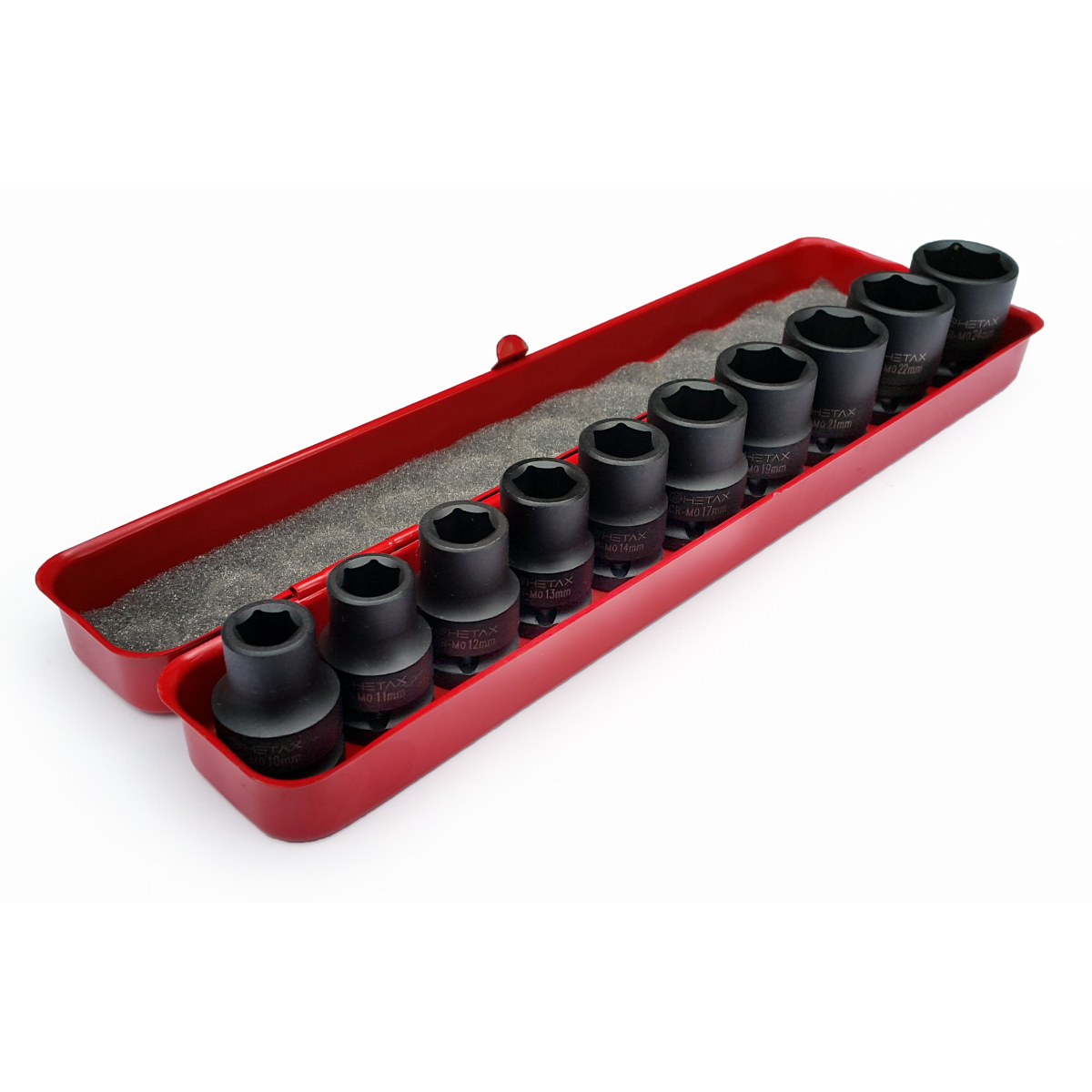 Hetax Súprava 10 ks kovaných hlavíc 1/2" hx914010p