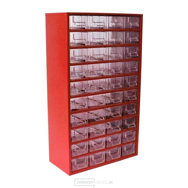 Závěsná skříňka - 20xD + 20xE -červená